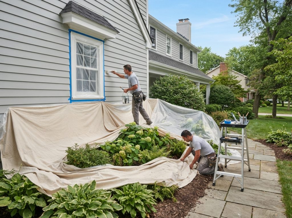 How to Protect Landscaping During Exterior House Painting