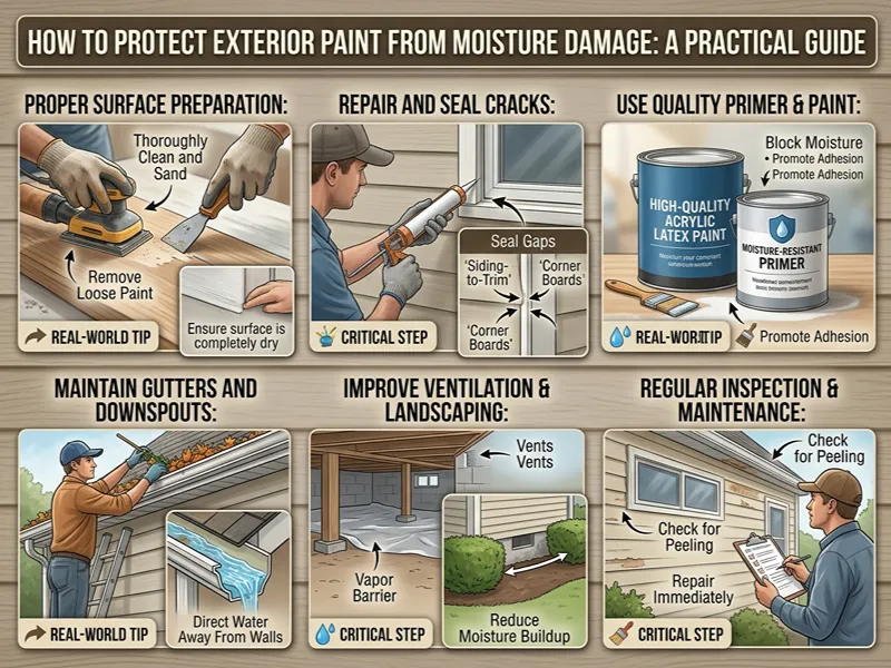 How to Protect Exterior Paint From Moisture Damage