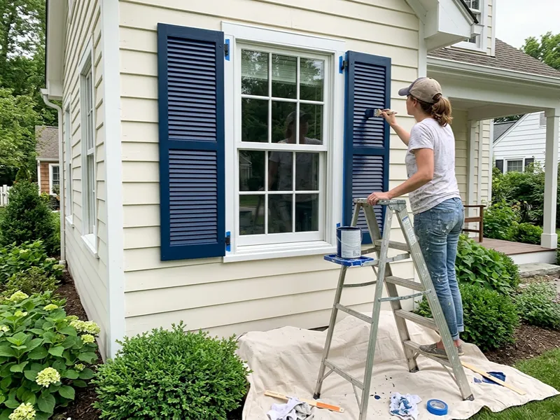 How to Paint Exterior Shutters for Better Curb Appeal