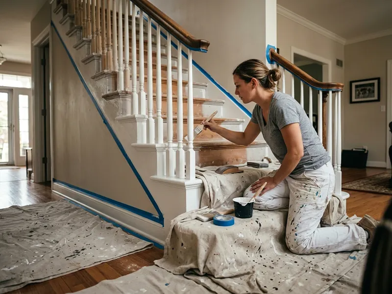 How to Refresh a Staircase With Professional Painting